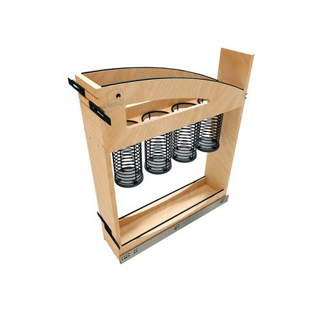 Craftsman Collection Solid Maple Utensil Pull-Out Organizer — Rev-A-Shelf cabinet organizer