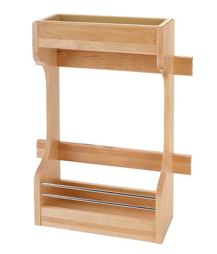 Door Mount Wood Sink Base Organizer — Rev-A-Shelf cabinet organizer