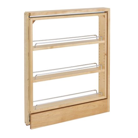Maple Shelf Pull-Out Organizer for Base Cabinets — Rev-A-Shelf cabinet organizer