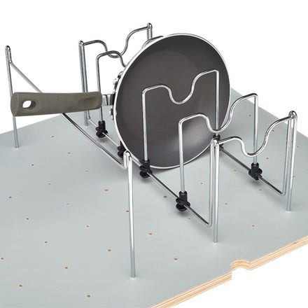 Pot and Pan Organizer for Drawer Peg Boards — Rev-A-Shelf cabinet organizer