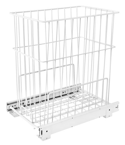 Pull-Out Wire Laundry Hamper — Rev-A-Shelf cabinet organizer