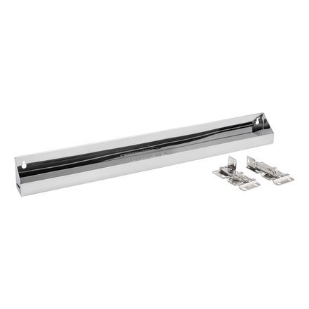 Stainless-Steel Tip-Out Tray with Hinges for Sink Base Cabinets — Rev-A-Shelf cabinet organizer