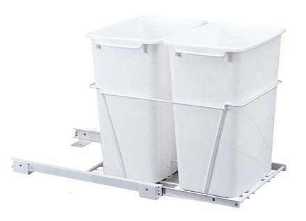Wire Bottom Mount Pull-Out Waste Container — Rev-A-Shelf cabinet organizer