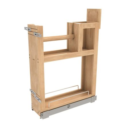 Wood Base Cabinet Paper Towel Pull-Out Organizer — Rev-A-Shelf cabinet organizer