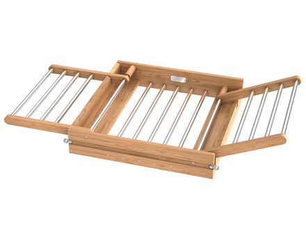 Wood Drying Rack — Rev-A-Shelf cabinet organizer