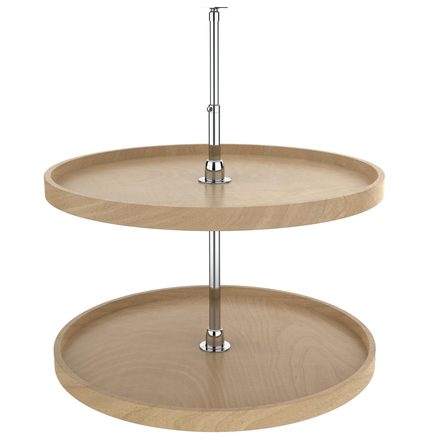 Wood Full Circle Lazy Susan 2-Shelf Set — Rev-A-Shelf cabinet organizer